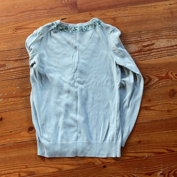 VanHeusen Light Turquoise sequined sweater - Picture 3 of 3
